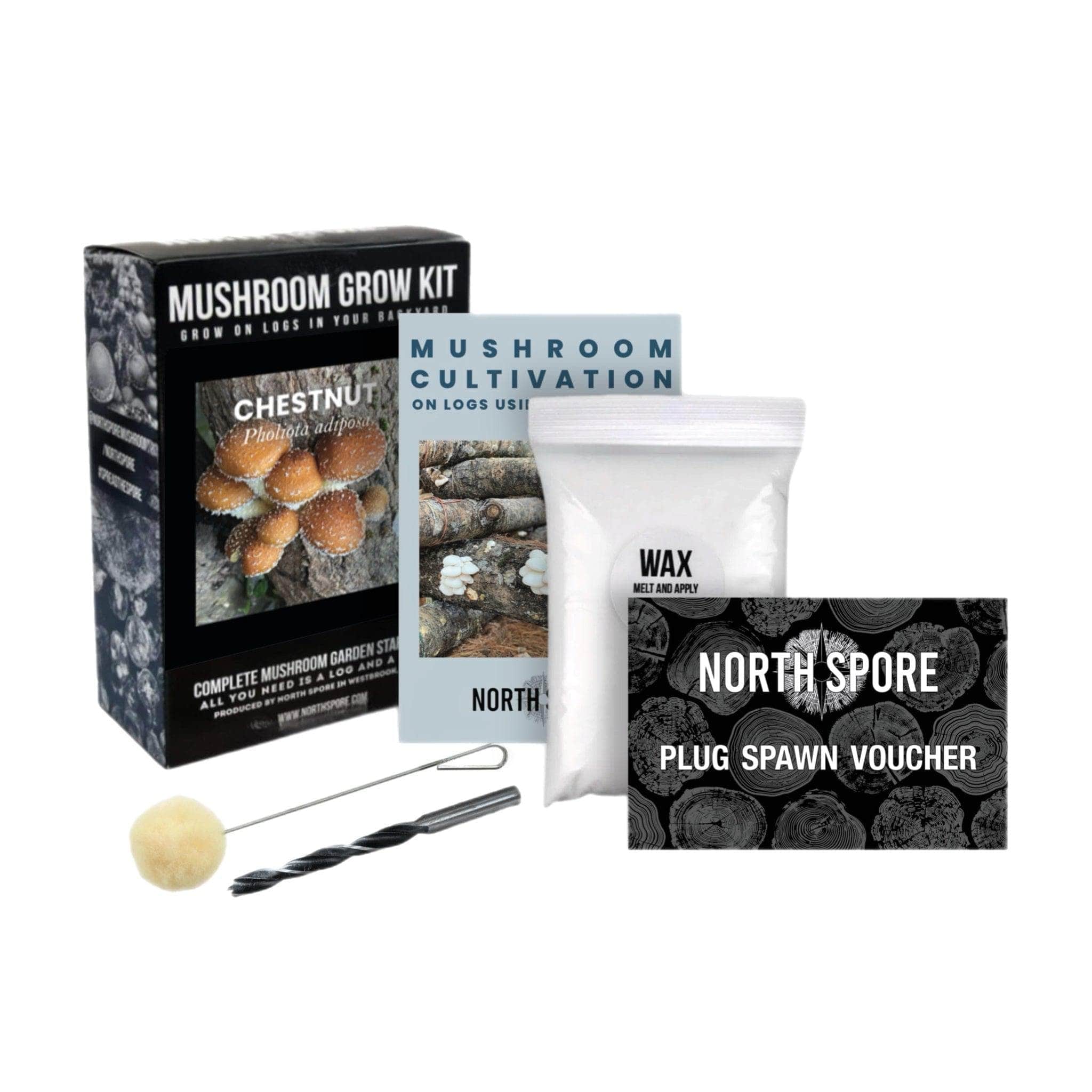 Organic Chestnut Mushroom Outdoor Log Kit - Image 6