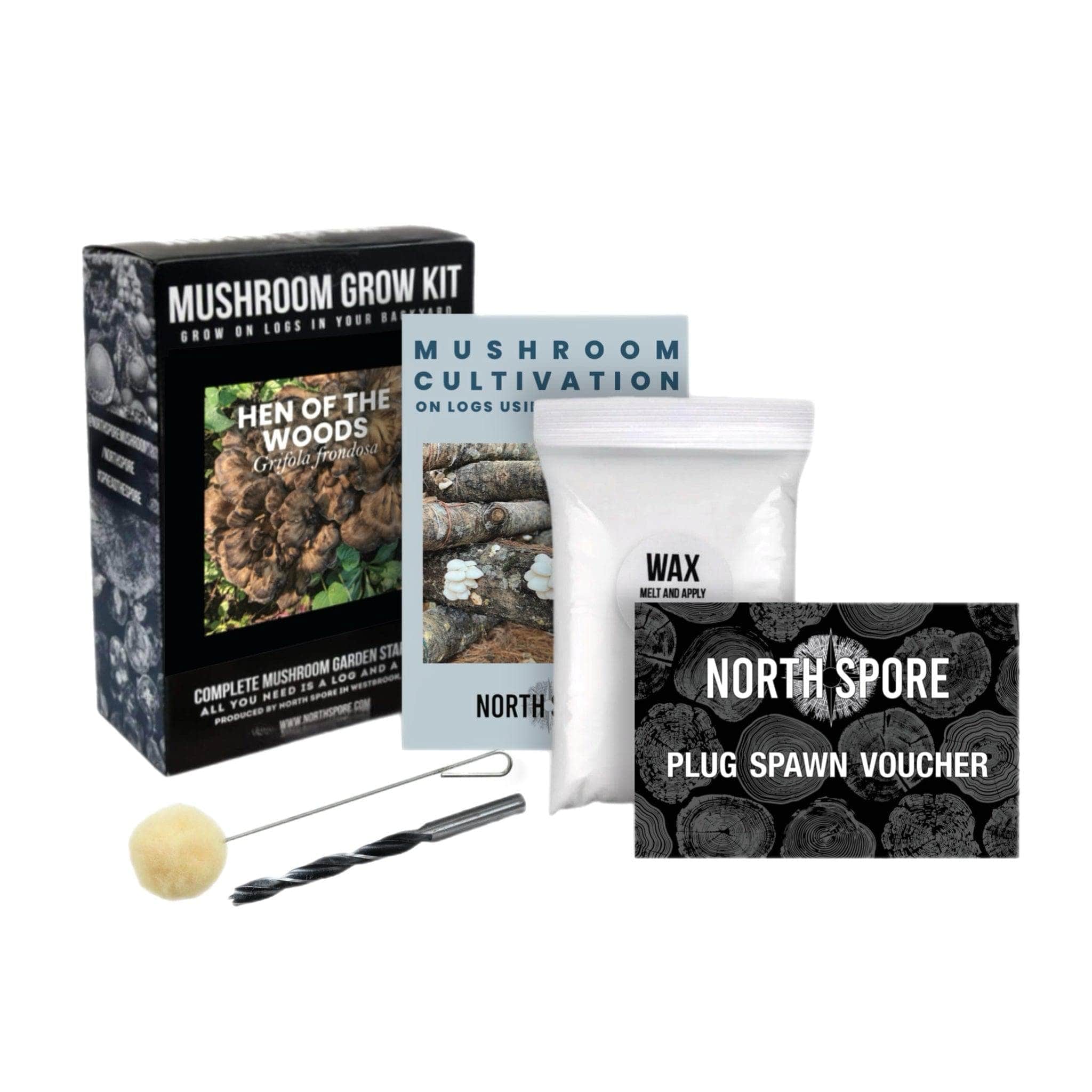 Organic Hen of the Woods (Maitake) Outdoor Log Growing Kit - Image 6