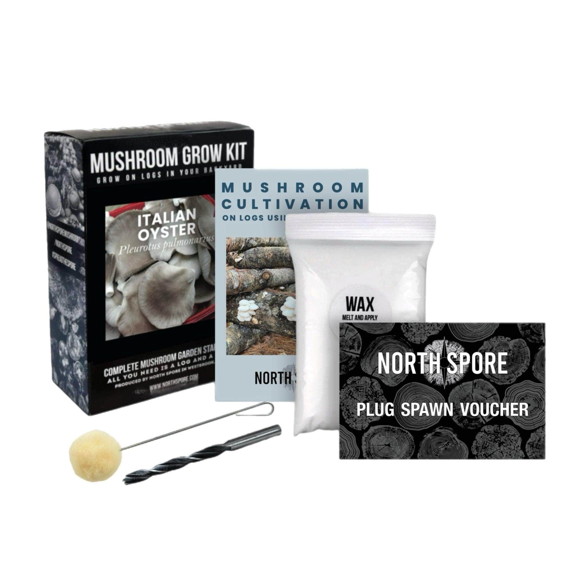 Organic Italian Oyster Mushroom Outdoor Log Growing Kit - Image 6